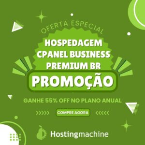 Promoção hospedagem cPanel Premium Hosting Machine